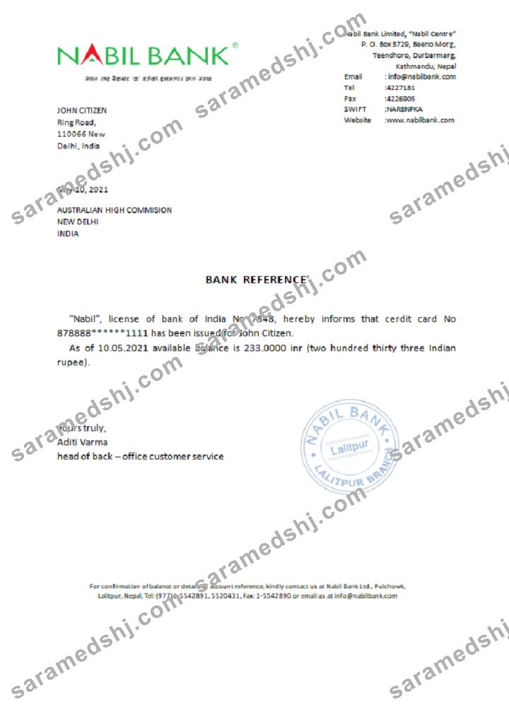 India_Nabil bank_reference